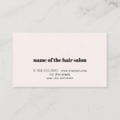 ライエレガントトパステルはっきりした美しいサロン 予約カード (裏面)
