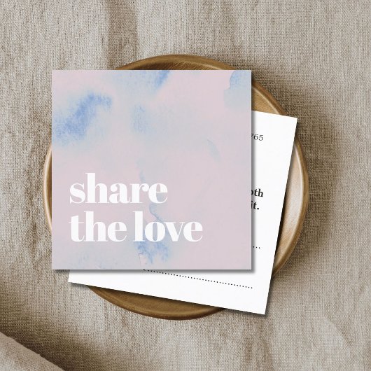 ライエレガントトパステル抽象芸術はっきりしたサロン 紹介カード