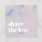 ライエレガントトパステル抽象芸術はっきりしたサロン 紹介カード (正面)