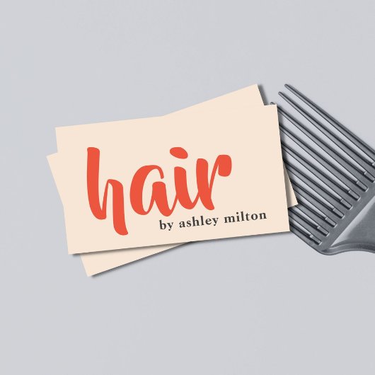 ライエレガントトパステル美容師はっきりした 名刺