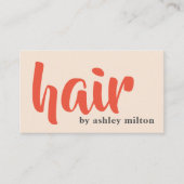 ライエレガントトパステル美容師はっきりした 名刺 (正面)