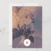 ライエレガントトフローラボーファンタジーバラ金ゴールド 招待状 (裏面)