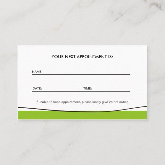 ライエレガントフシンボルのツリー – アポイントメント (裏面)