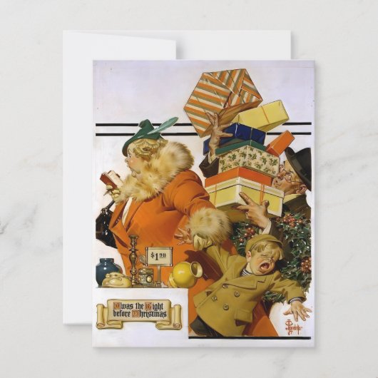 ライエンデッカーはクリスマス前の夜だった シーズンカード (正面)