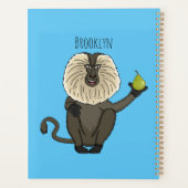 ライオおもしろいンテイルマカクのサル漫画 プランナー手帳 (裏面)