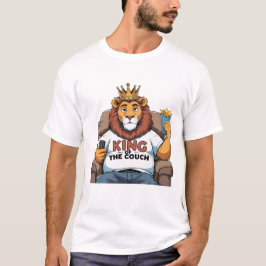 ライオおもしろいンパパTシャツ – King of the Couch Tシャツ