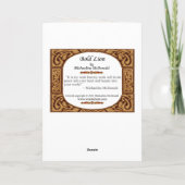 ライオはっきりしたングリーティングカード カード (裏面)