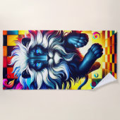 ライオアートンビーチタオル ビーチタオル (正面)