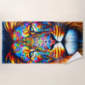 ライオアートン ビーチタオル (正面)