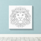 ライオインスパイアンヘッド3 キャンバスプリント (インサイチュ (ウッドフロア))