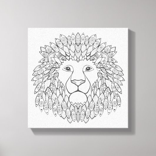 ライオインスパイアンヘッド3 キャンバスプリント (正面)