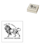 ライオカスタムン・ブックの図書館から ラバースタンプ (押印)