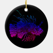 ライオカラフルフィッシュフィッシュ恋人シーロックダイバー セラミックオーナメント (裏面)