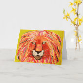 ライオカラフルングリーティングカード カード (黄色い花)