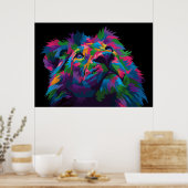 ライオカラフルンヘッド ポスター (キッチン)