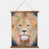 ライオカラフルン野生動物絵画芸術 吊り下げ型タペストリー (正面)