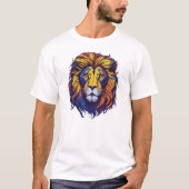 ライオカラフルン顔 Tシャツ (正面)