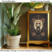 ライオクールンアールヌーボー金ゴールドフィリグリーCM5デコページ 薄葉紙