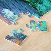 ライオットカラーデンバー植物園群フェンス花 ジグソーパズル (側面)