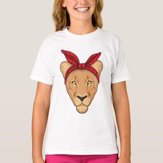 ライオネスとバンダナ Tシャツ (正面)