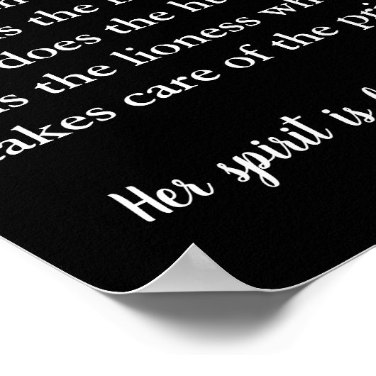 ライオネスをテーマ感動的にした詩のポスター ポスター (角)