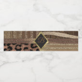 ライオネスサファリシックなジャングルグラムフモダンィープ ペットボトルラベル (シングルラベル)