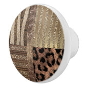 ライオネスサファリシックジャングル金ゴールドスパーモダンクル セラミックノブ (右)