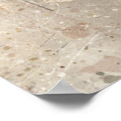 ライオネス顔ウォーターカラージャングルアニマル ポスター (角)