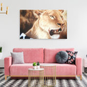 ライオネス・オン・ザ・キル キャンバスプリント (インサイチュ (リビング))