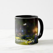 ライオネルのモーニングティーパーソナライズされたカスタマイズ マグカップ (正面右)