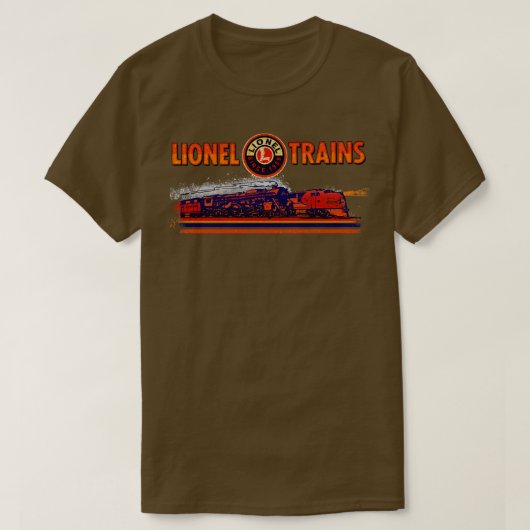 ライオネルヴィンテージ鉄道模型USA Tシャツ (デザイン正面)
