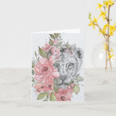 ライオノ空白のスノートカード カード (黄色い花)