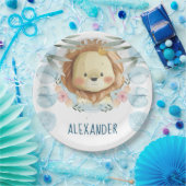 ライオパーソナライズされたンイラストレーション ペーパープレート (パーティー)