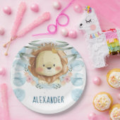 ライオパーソナライズされたンイラストレーション ペーパープレート (パーティー)