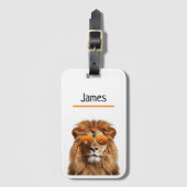 ライオパーソナライズされたン ラゲッジタグ (正面縦)