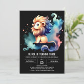 ライオモダンンお洒落誕生日 招待状 (スタンド正面)