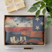 ライオンおよびアメリカ国旗 薄葉紙 (ギフト)