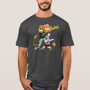ライオンおよびヒツジのバスケットボール Tシャツ