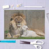 ライオンおよび子ヒツジのクリスマス 薄葉紙 (クラフト)