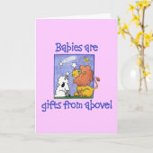 ライオンおよび子ヒツジの捕獲物の落下星 カード (黄色い花)