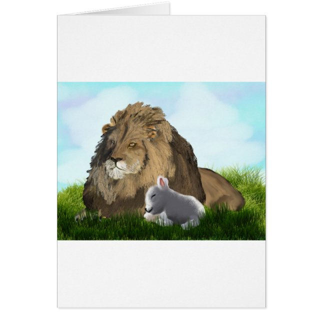 ライオンおよび子ヒツジ (正面)