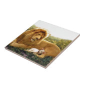 ライオンおよび子ヒツジ タイル (側面)