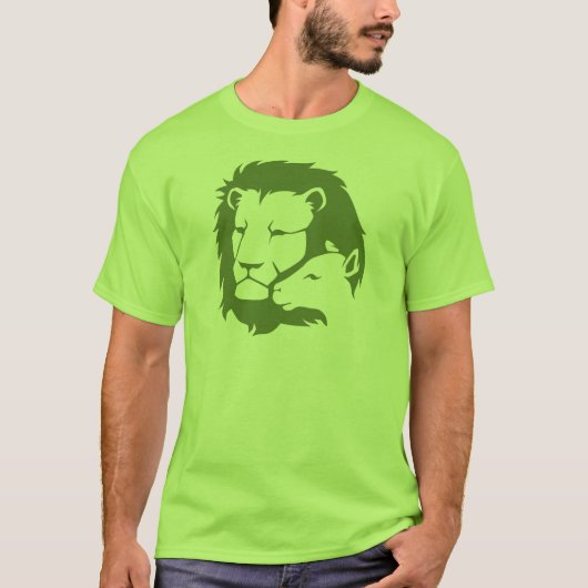 ライオンおよび子ヒツジ Tシャツ (正面)