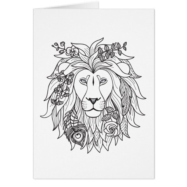 ライオンおよび花の落書き (正面)