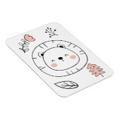 ライオンかわいいライオンの手描き マグネット (右側)