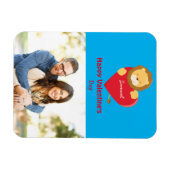 ライオンかわいこちゃん写真バレンタインデー マグネット (横)