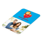 ライオンかわいこちゃん写真バレンタインデー マグネット (左側)