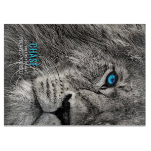 ライオンがあなたの夢を追う カッティングボード