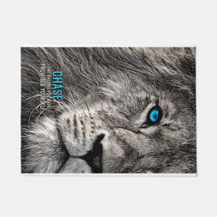 ライオンがあなたの夢を追う ドアマット