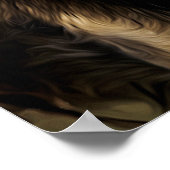 ライオンがクリスチャン・バイブルの聖句を大声で叫ばないように恐れる ポスター (角)